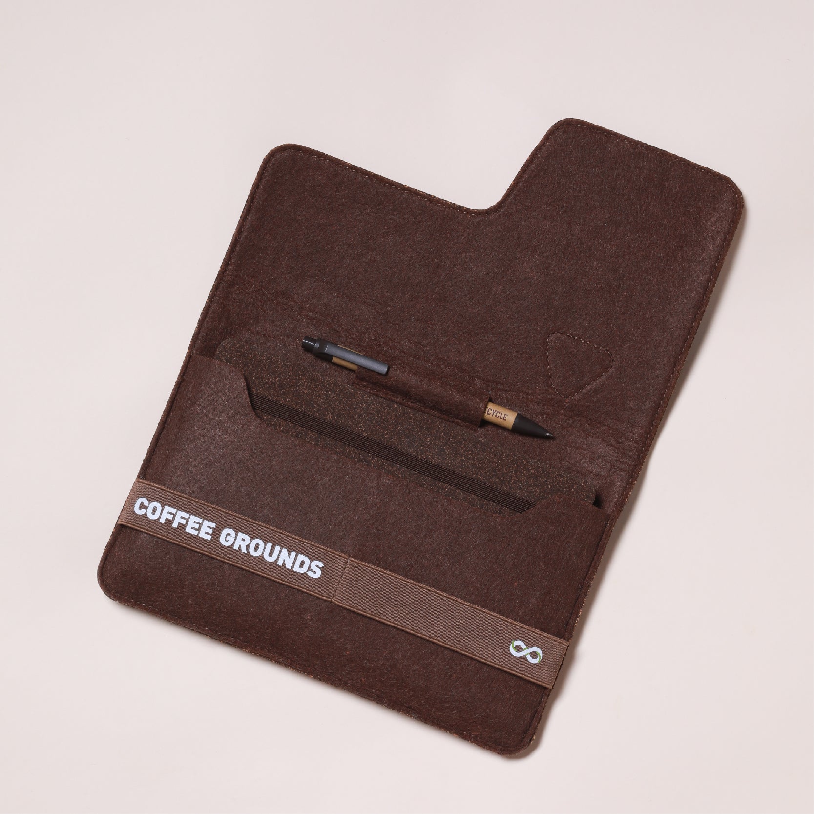 Coffee Grounds Leather Pouch