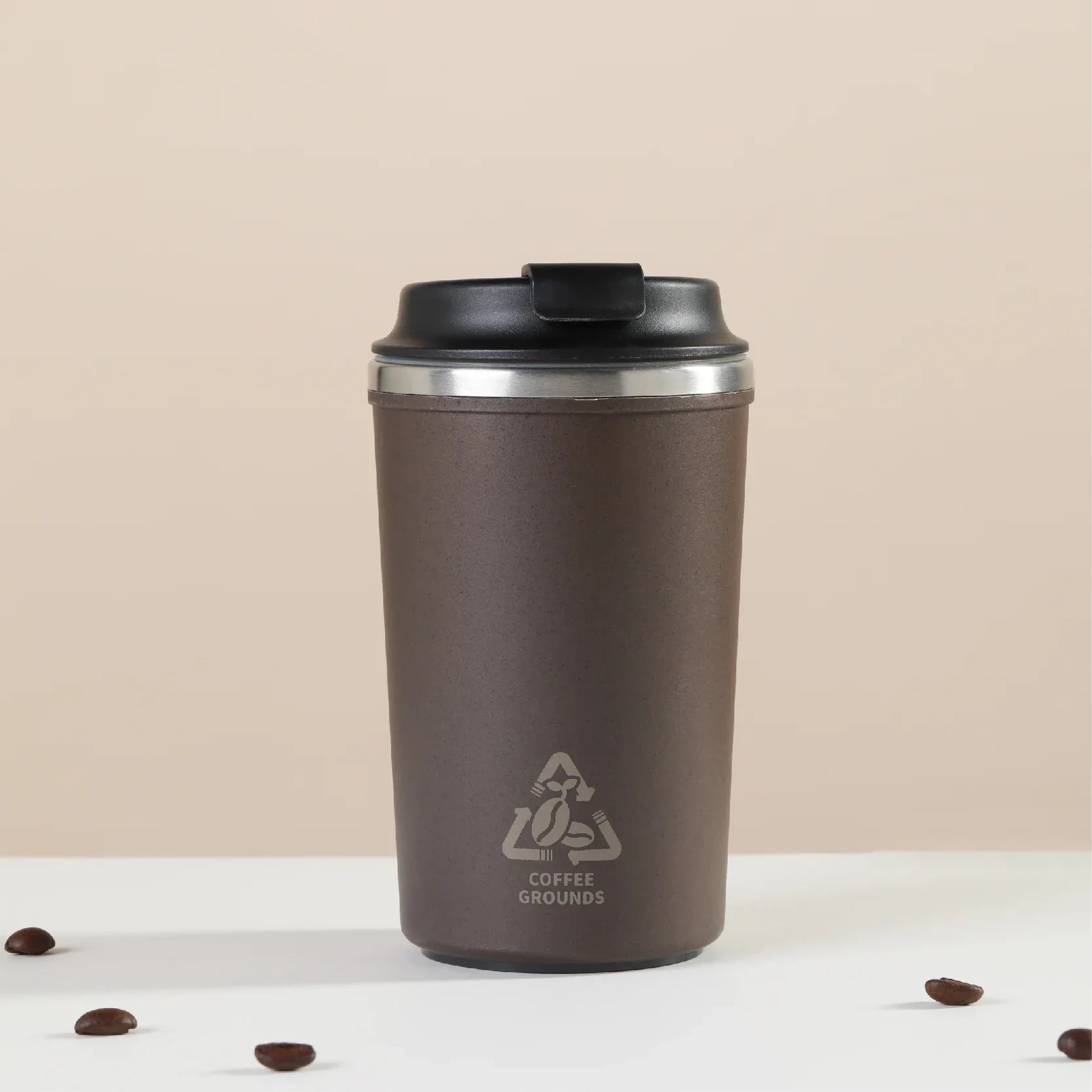 Coffee Grounds Insulated Cup