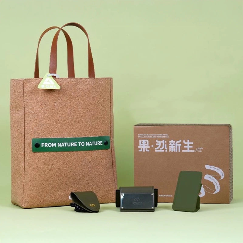 Apple Recycled Leather Gift Set