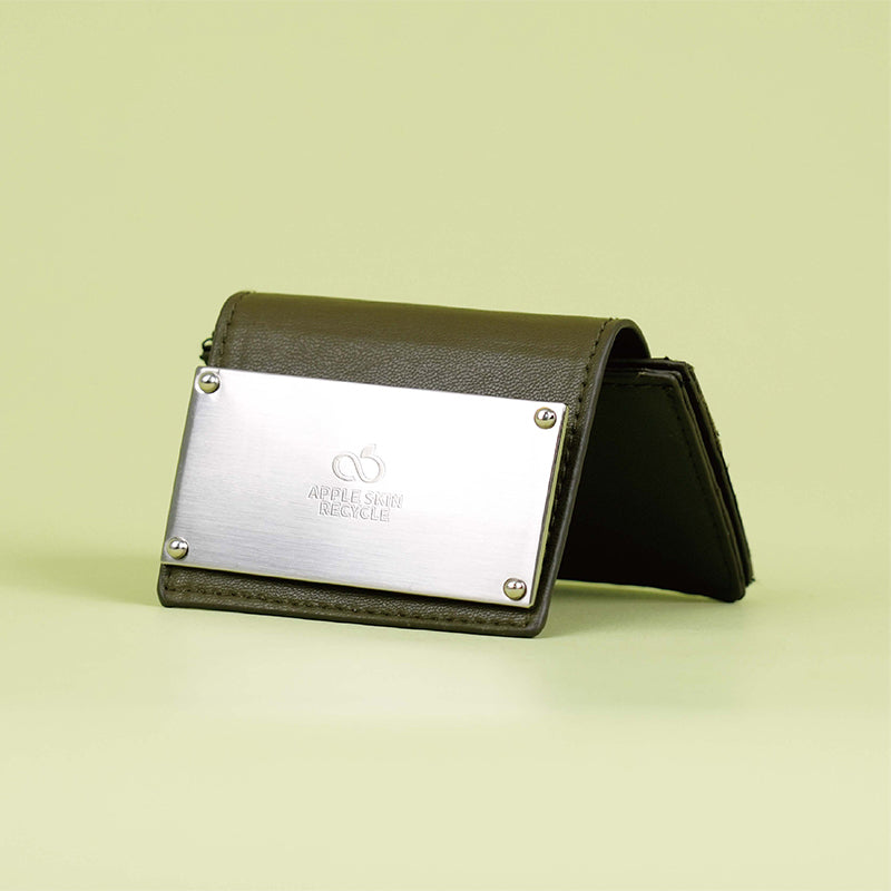 Apple Pomace Recycled Leather Card Holder