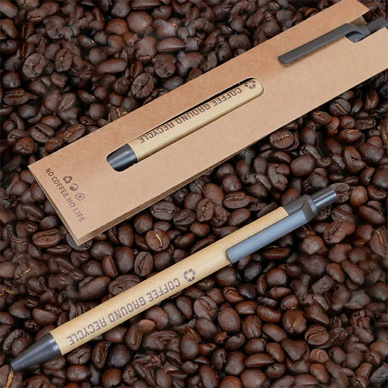 Bamboo wood and Coffee Grounds ballpoint pen