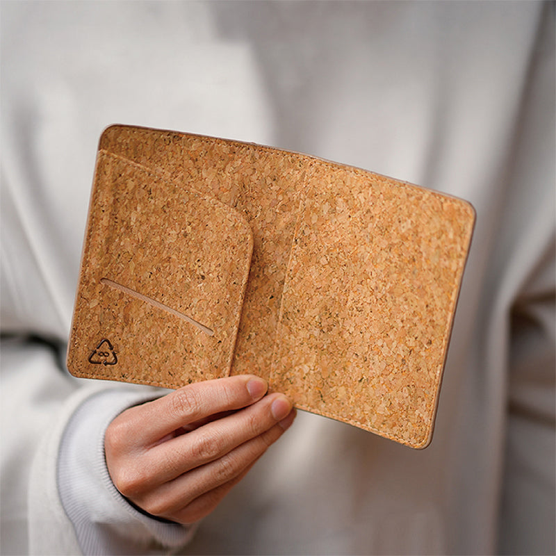Coconut Recycled Leather Passport Holder