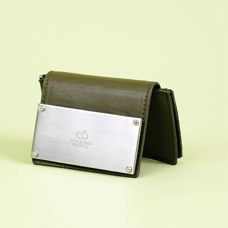 Apple Pomace Recycled Leather Card Holder