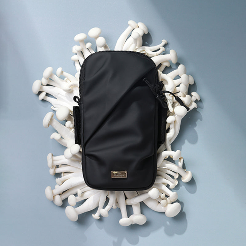 Mushroom Leather Arm Bag & Crossbody (Two-Way Design)