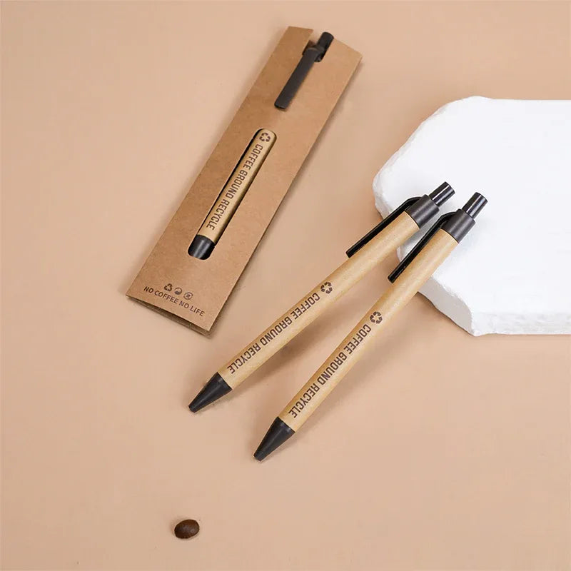 Bamboo wood and Coffee Grounds ballpoint pen