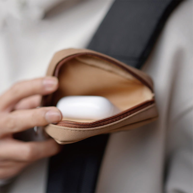 Coconut Recycled Leather Earphone Case