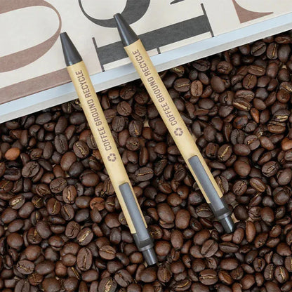 Bamboo wood and Coffee Grounds ballpoint pen