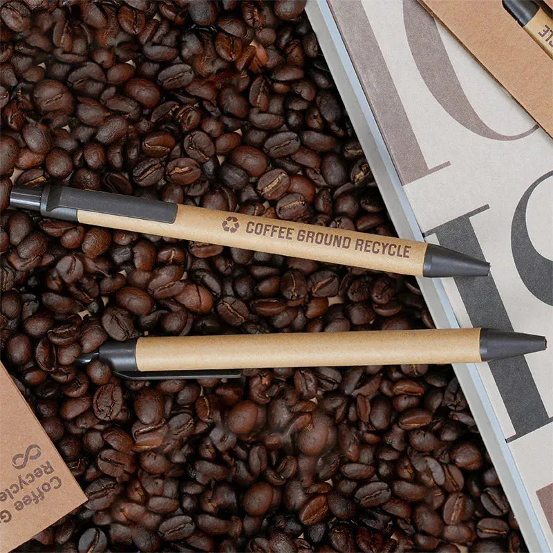Bamboo wood and Coffee Grounds ballpoint pen