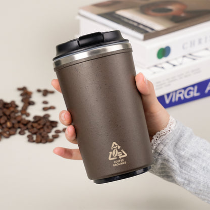 Coffee Grounds Insulated Cup
