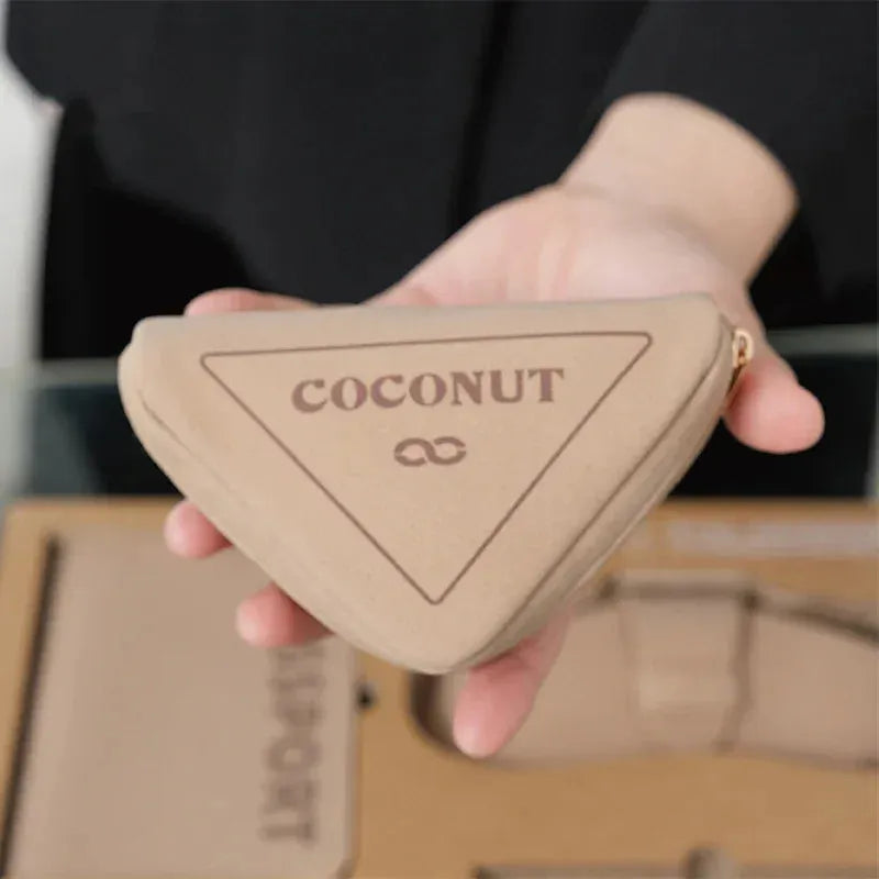 Coconut Reclaimed Portable AirPods Case - Coconut Reclaimed Mycelium Leather Protective Case