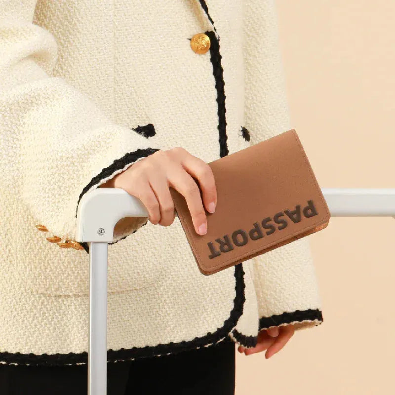 Coconut Reclaimed Passport Cover - Coconut Reclaimed Mycelium Leather Passport Cove