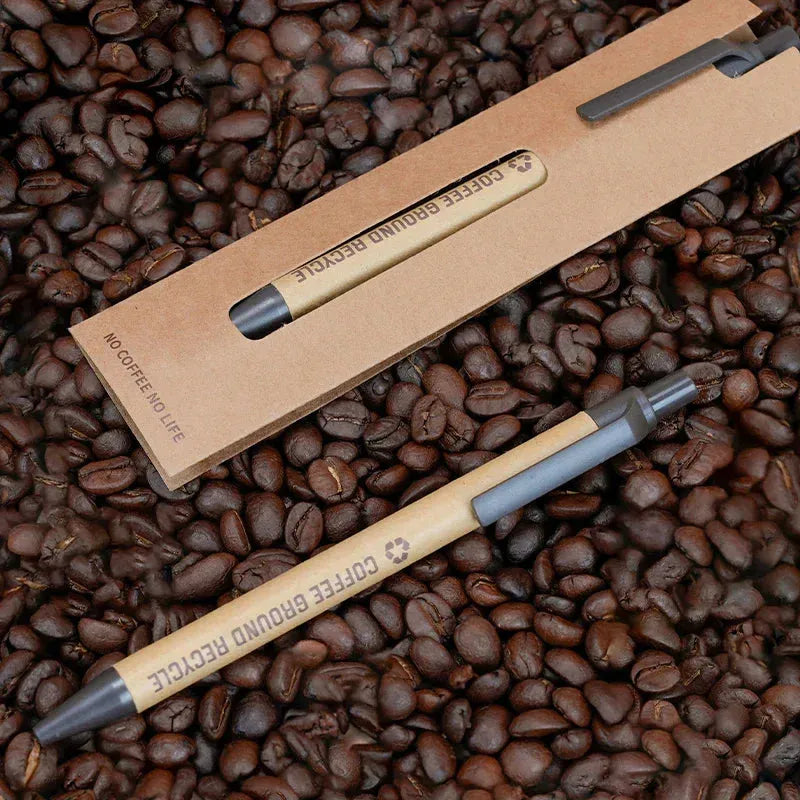 Bamboo wood and Coffee Grounds ballpoint pen