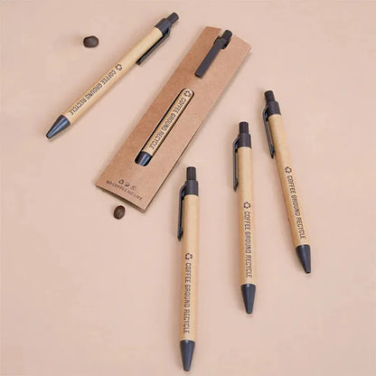 Bamboo wood and Coffee Grounds ballpoint pen