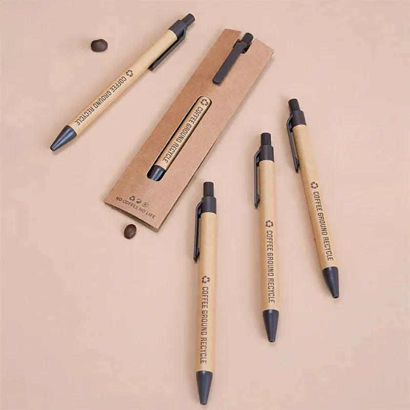 Bamboo wood and Coffee Grounds ballpoint pen