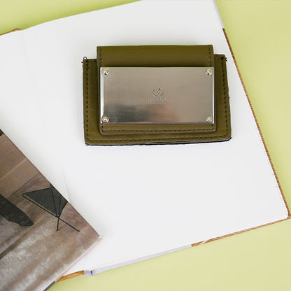 Apple Pomace Recycled Leather Card Holder