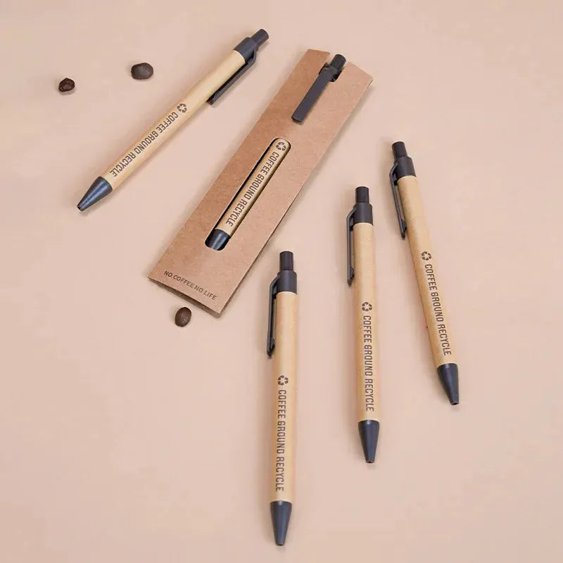 Bamboo wood and Coffee Grounds ballpoint pen