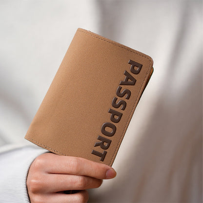 Coconut Recycled Leather Passport Holder
