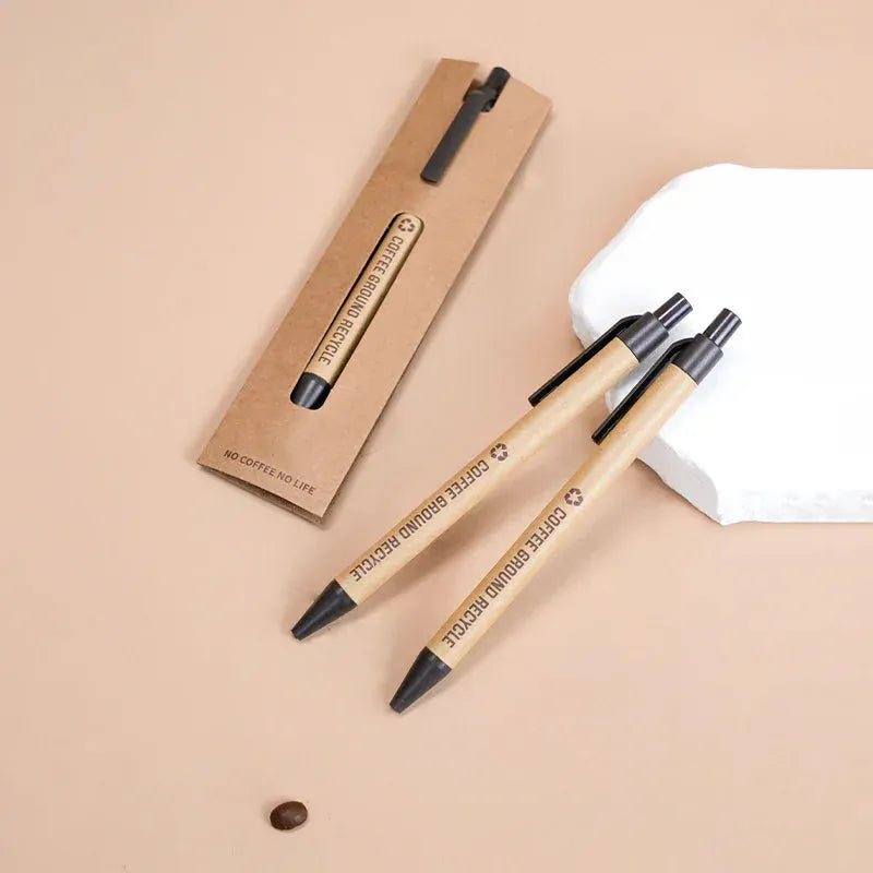 Bamboo wood and Coffee Grounds ballpoint pen