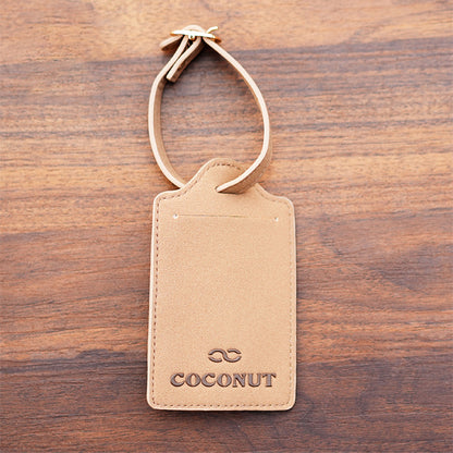 Coconut Recycled Leather Luggage Tag