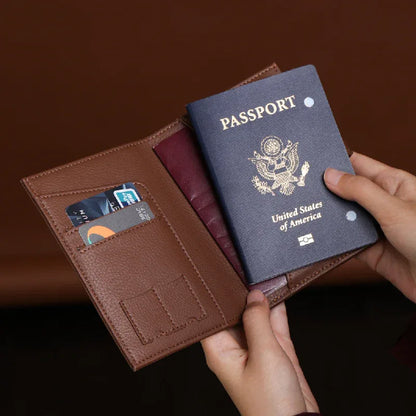 Mushroom Biobased Multi-Function Passport Holder - Mycelium Leather Travel Wallet