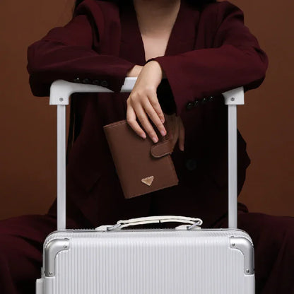 Mushroom Biobased Multi-Function Passport Holder - Mycelium Leather Travel Wallet