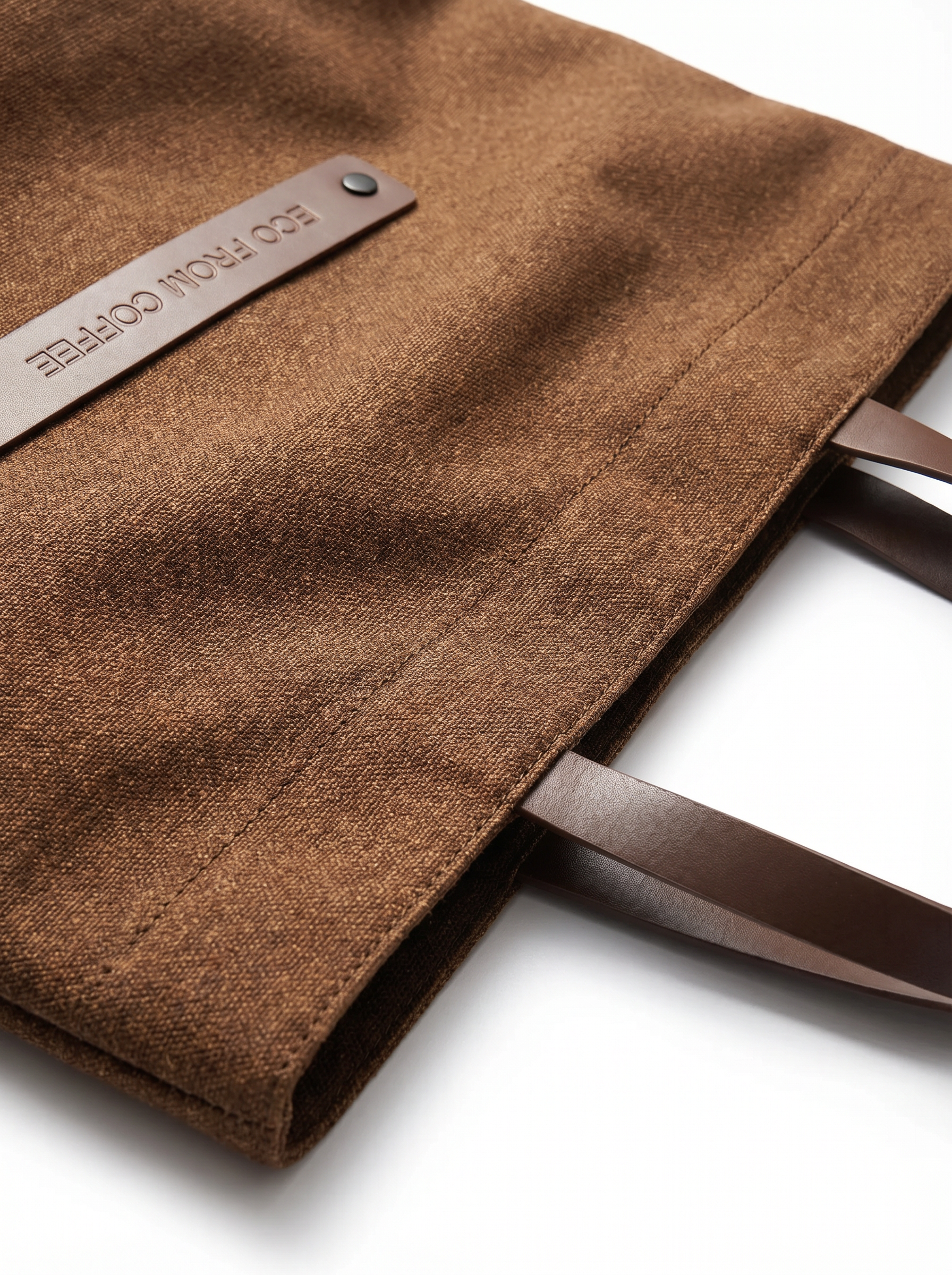 Eco-Coffee Grounds Leather Tote Bag (Includes FREE DIY Charm)